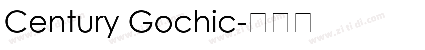 Century Gochic字体转换